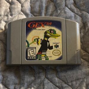 Nintendo Gray Gex 64 Enter the Gecko Video Game